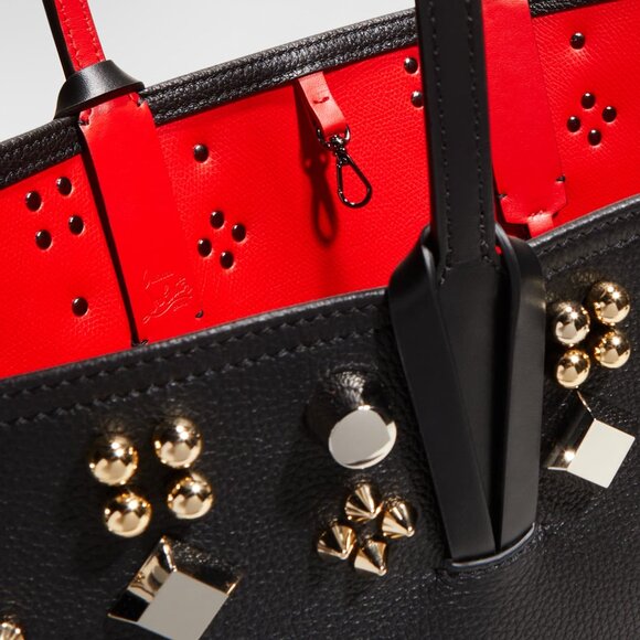 Christian Louboutin Cabata Tote in Grained Leather with Spikes - Picture 3 of 5